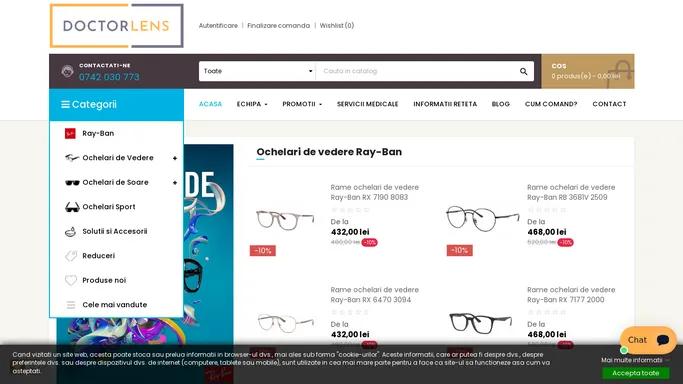 DoctorLens - Shop ochelari de vedere si ochelari de soare. Hai sa vezi!