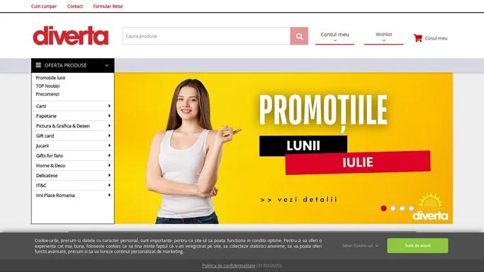 Carti, Jucarii, Papetarie, Gadget, Cadouri - Diverta Online