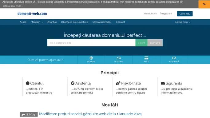 Inregistrare nume de domenii si servicii de gazduire web, inca din 2005 - C&A Interserv SRL