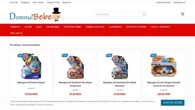 DomnulBebe.ro - Jucarii si jocuri educative. Cadouri originale pentru copii.