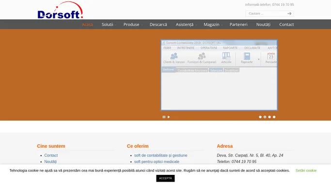 Dorsoft | Software pentru contabili, software medical software pentru afacer