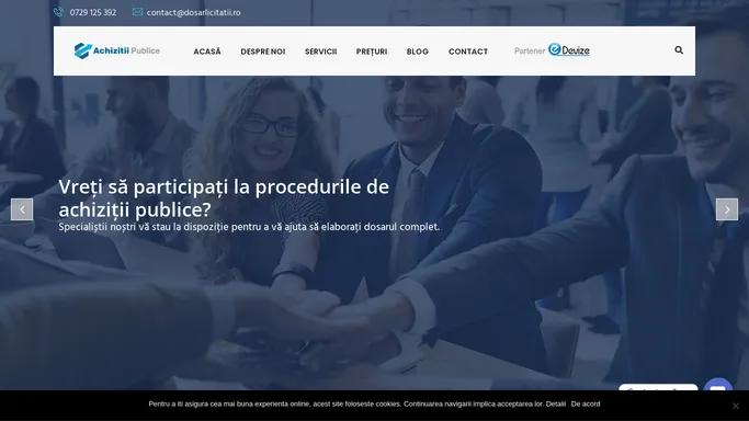 Acasa - Achizitii publice