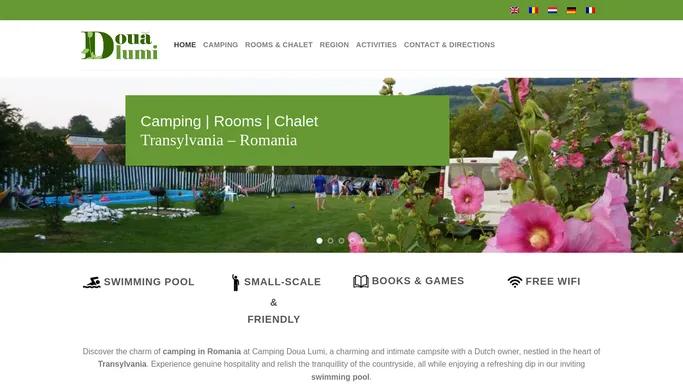 Doua Lumi, Camping Romania - Cozy camping with swimming pool