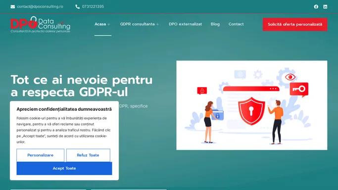 Consultanta Prelcurarea Datelor - Servicii GDPR - DPO Consulting