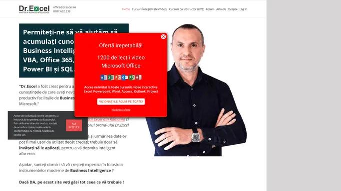 Dr.Excel - Servicii profesionale de instruire Excel, VBA, SQL si BI