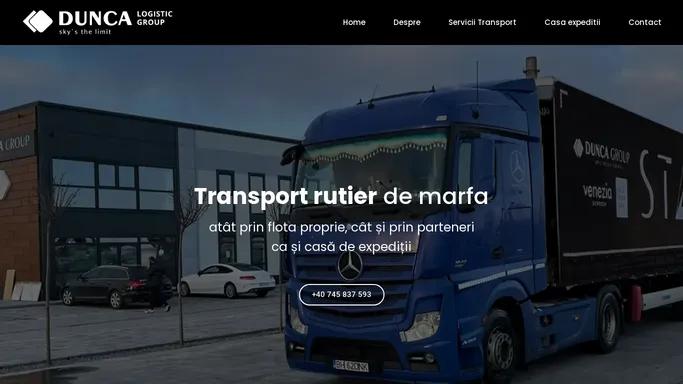 Dunca Logistic - Servicii Transport Rutier Marfa Europa