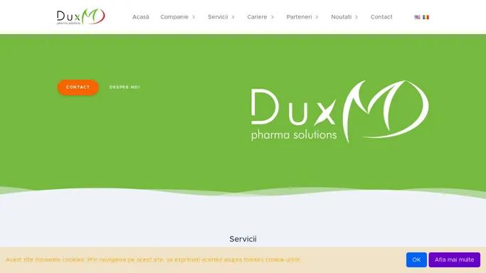 Prima Pagina - DuxMD Pharma Solutions SRL