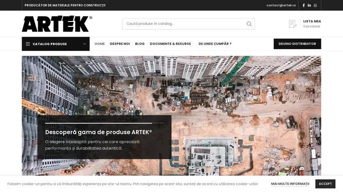 ARTEK – Producator materiale pentru constructii