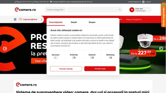 e-Camere.ro - Sisteme Supraveghere Video, camere IP exterior si kituri