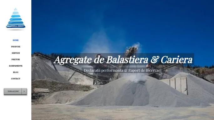 Agregate minerale de balastiera/cariera | CDC GENERAL CONCEPT