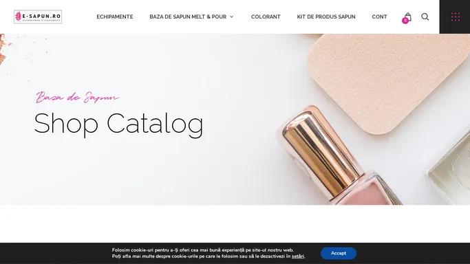 Shop Catalog | Baza de Sapun | Melt & Pour