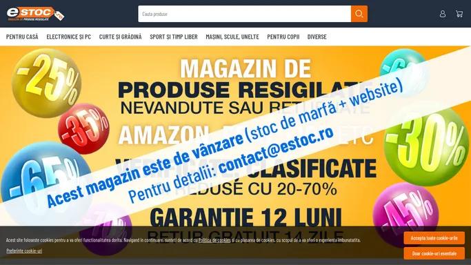 Magazin de produse resigilate din retururi Amazon, Ebay etc