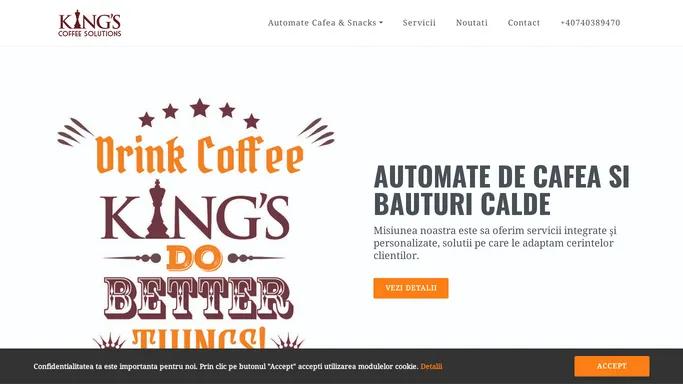 Automate cafea in Galati si Braila | King's Coffee Solutions