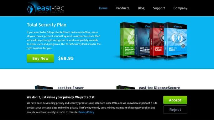 East-Tec - Privacy Protection and File & Disk Encryption Software