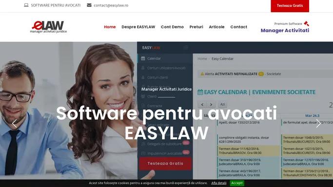 Soft gestiune societati si cabinete de avocati | aplicatie EasyLaw