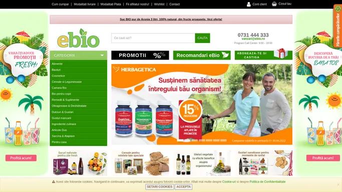 ebio.ro - Magazin cu produse bio. Oferte de calitate.