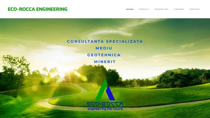 ECO-ROCCA Engineering - Consultanta de Mediu, Minerit si Inginerie