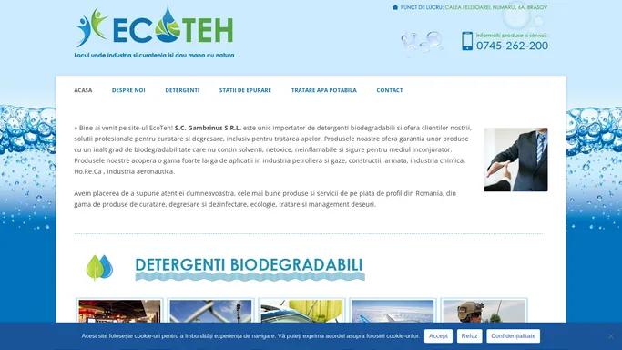 EcoTeh | Locul unde industria si curatenia isi dau mana cu natura