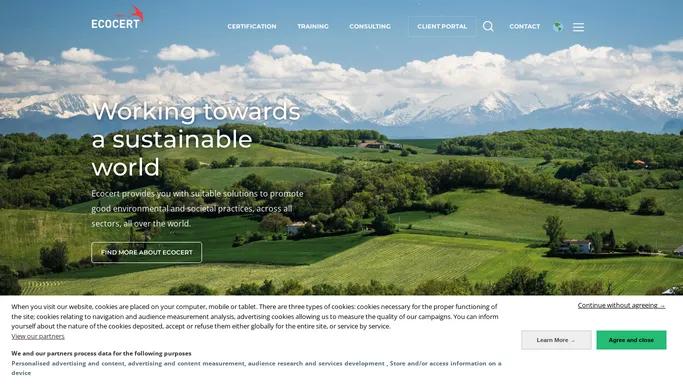 Ecocert | Act for a more sustainable world