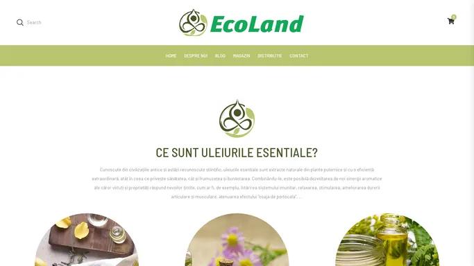 Uleiuri esentiale Ecoland.ro - Uleiuri esentiale pure - Picaturi de viata