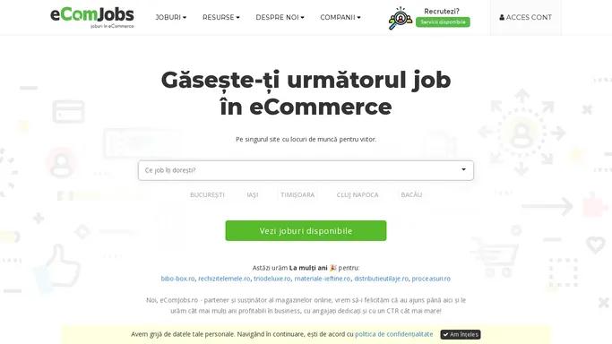Joburi in eCommerce - eComJobs.ro