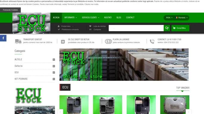 EcuStock - Calculatoare de motor ECU