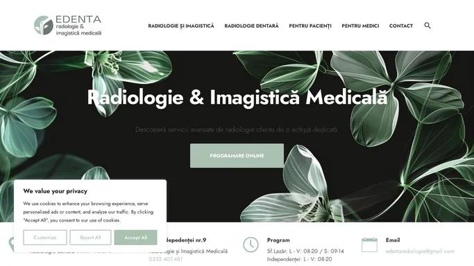 Radiologie, Imagistica medicala - Edenta Iasi