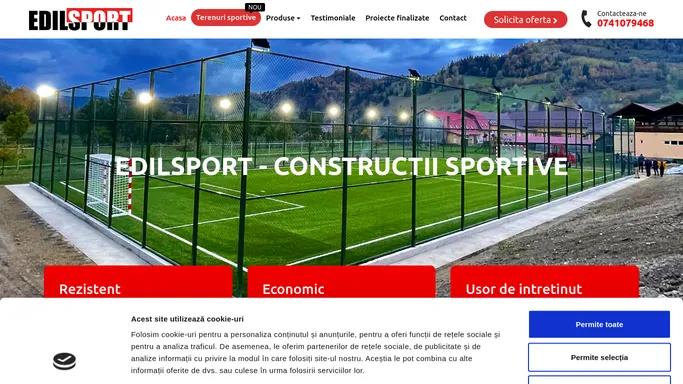 Realizare Terenuri minifotbal si multisport - Edilsport.ro - de la 50.000 euro