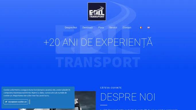 Edil Transport – Transport intern si international