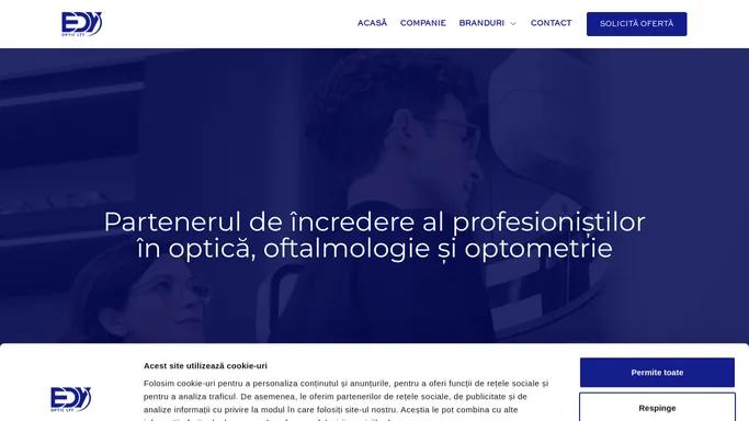 Edy Optic - Partenerul profesionistilor in optica, oftalmologie si optometrie