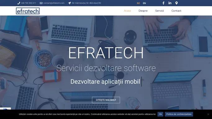 Efratech - Servicii dezvoltare software