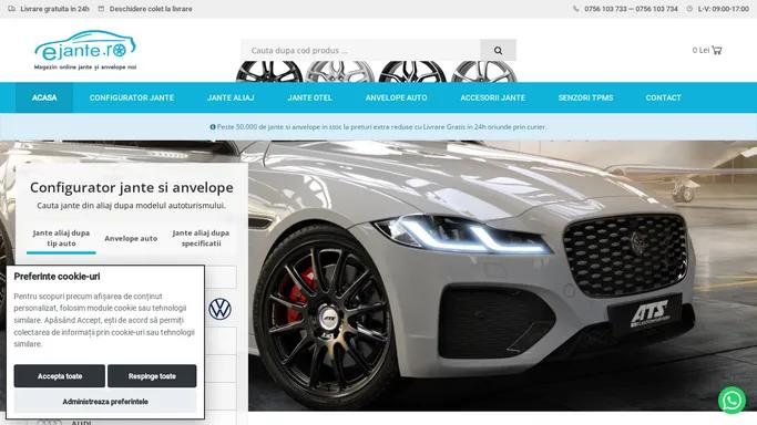 Ejante: Magazin online de Jante aliaj si Anvelope noi