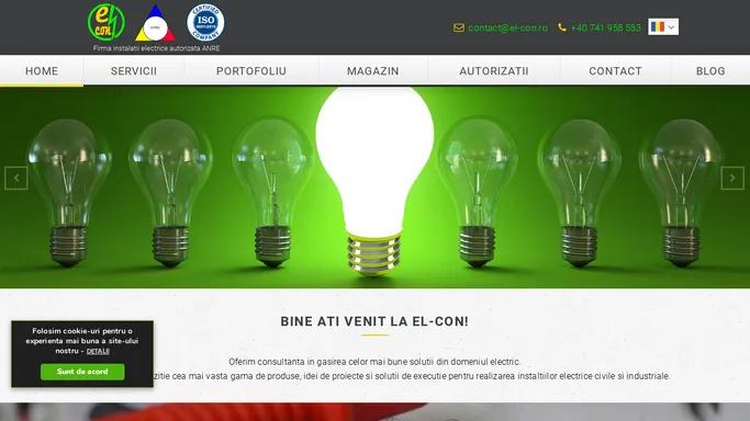 Instalatii Electrice Bucuresti | EL-CON