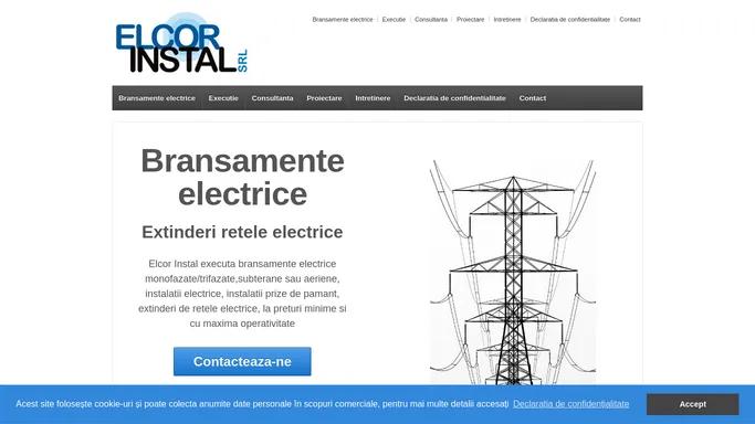 Bransament electric monofazat, trifazat | Bransamente electrice