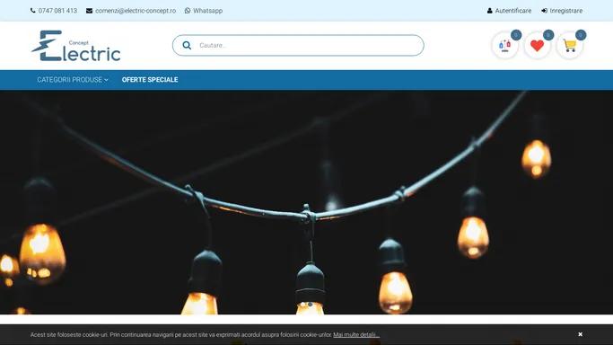 Electric-Concept - Iluminat LED, Cabluri, Prize si Intrerupatoare