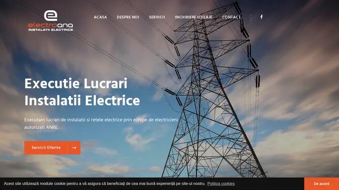 Acasa - Executie lucrari instalatii electrice | ELECTROANA