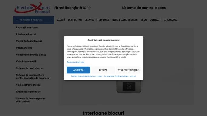 Reparatii si montaj interfoane, videointerfoane blocuri si vile