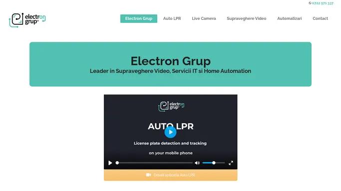 Electron Grup | Instalari camere de Supraveghere Video, solutii profesionale pentru monitorizare trafic auto cu camere ANPR / LPR