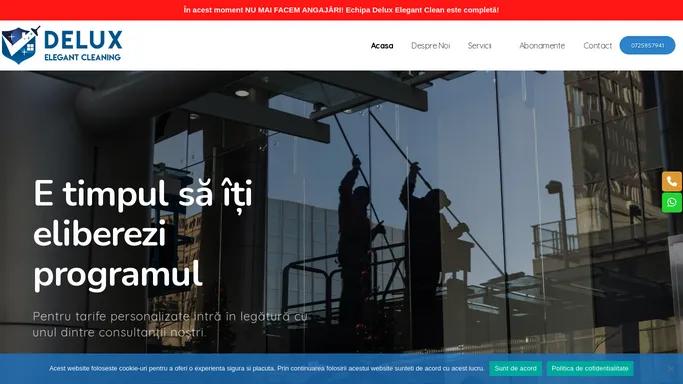 Delux Elegant Cleaning - Servicii de curatenie in Bucuresti si Ilfov