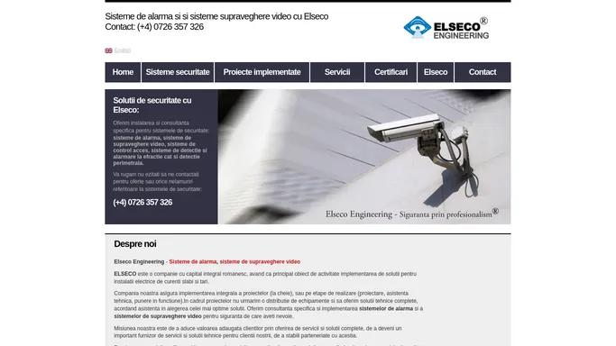 Sisteme de alarma | Sisteme de supraveghere video | Elseco Engineering Romania