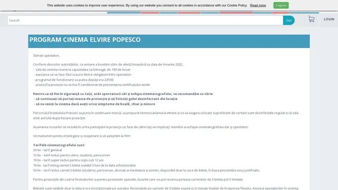 Bilete la Cinema Elvire Popesco | Evenbook