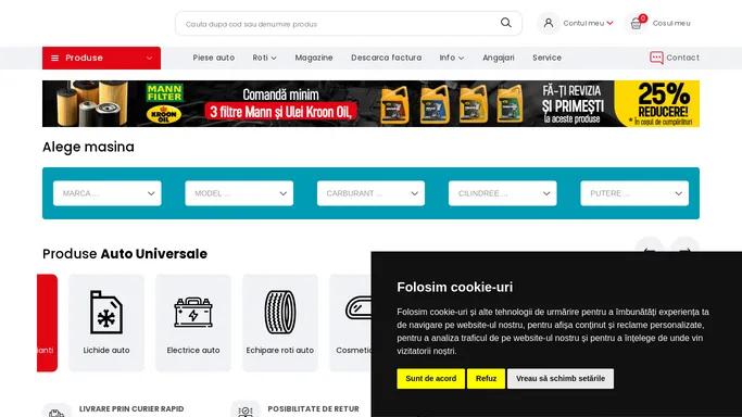 Catalog piese auto online | +50 magazine in tara