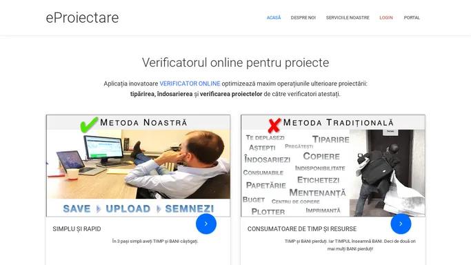 eProiectare – Verificator Online – verificari proiecte gaze naturale.