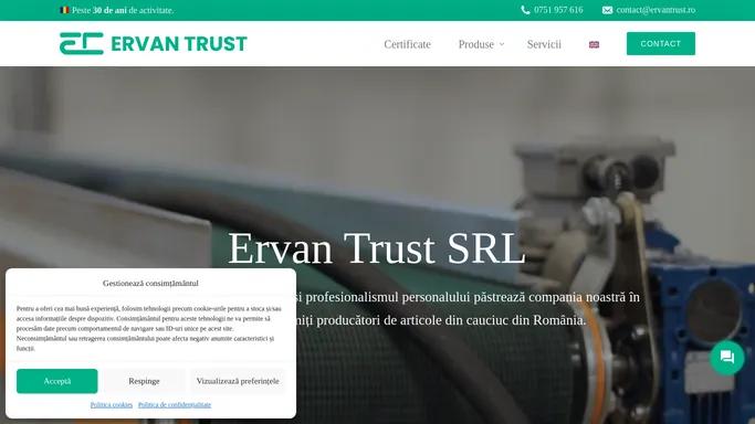 Ervan Trust | Producator articole din cauciuc