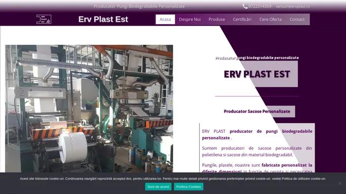 Pungi Biodegradabile Personalizate - Erv Plast Est