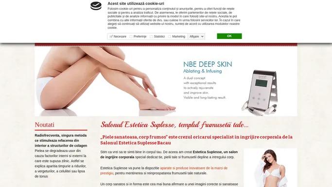 Salon cosmetic dermatologie Estetica Suplesse Bacau