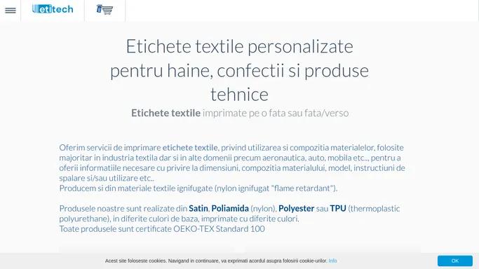 Etichete textile personalizate prin imprimare si etichete tesute