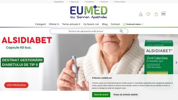 Farmacie online din Germania - comanda online medicamente din strainatate - EUMED