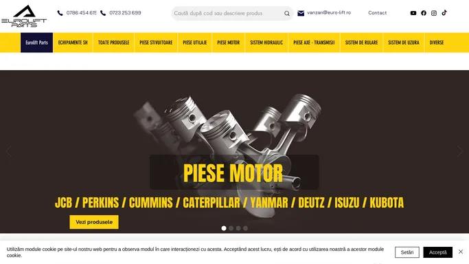 Piese de schimb pentru utilaje de constructii si stivuitoare, Eurolift Parts | JCB Bobcat Caterpillar Komatsu New Holland Case Volvo