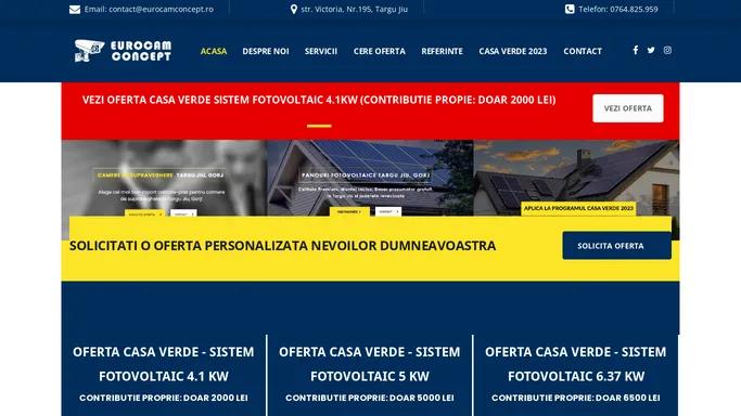 Camere de supraveghere Targu Jiu - Panouri fotovoltaice